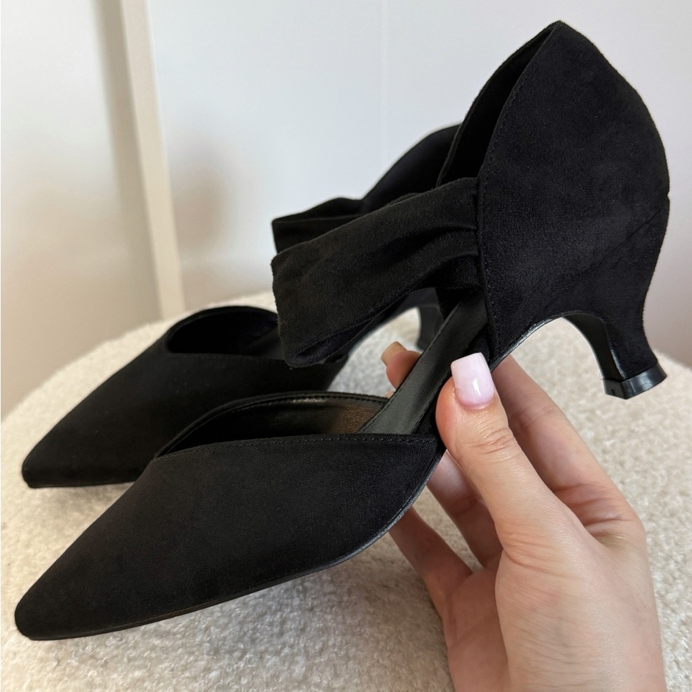 Black Kitten Heels 🖤 Size 7.5 – Like New
